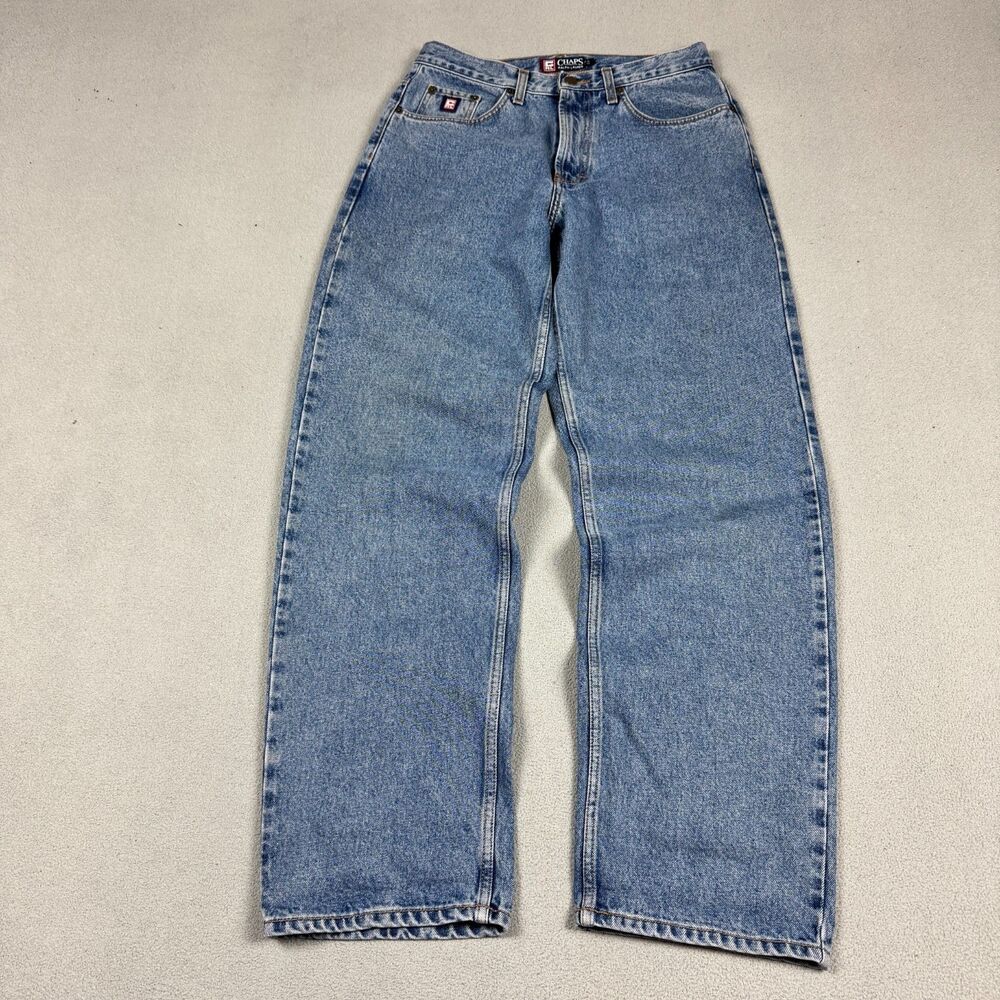 Vintage Chaps Ralph Lauren Jeans Mens Size 31x32 Medium Wash Straight Leg Denim